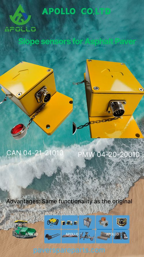 Latest company case about APOLLO High-Quality Slope Sensors PWM 04-20-20010 and CAN 04-21-21010 – Precision Solutions for Road Machinery