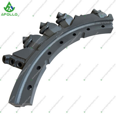 Quality  APOLLO WR240i Milling Drum Segment 2158171 Right Quarter Milling Drum Section with 11-D22 Tool Holder for Road Milling Machine factory