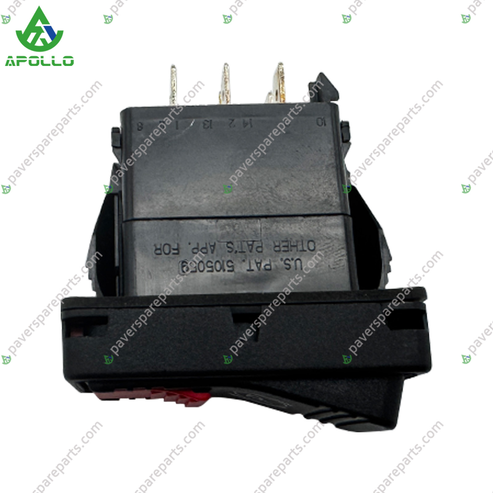 APOLLO Brake Button Switch 12V/20A For Road Roller CC524 CC624HF CC6200 ...