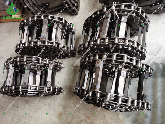 APOLLO Industrial Paver Conveyor Chain Abrasion Resistant Smooth Operation Asphalt Paver Chain