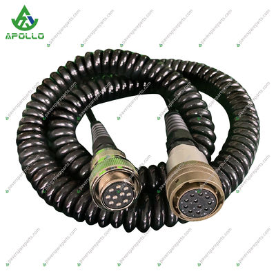 APOLLO 1M Cable For Asphalt Paver CAT-AP655F 11-pin Socket - 10-pin Screw Socket