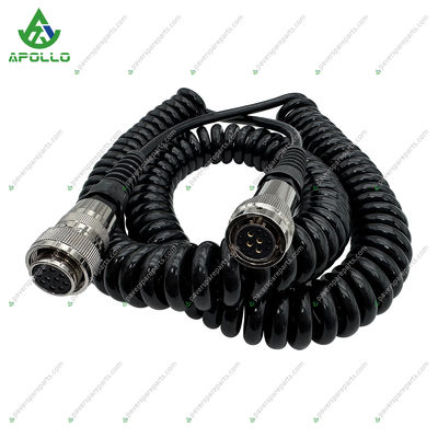 APOLLO Asphalt Paver Cable For Digital Controller 04-02-02560 VOE 12808147 12-pin Socket - 10-pin Screw