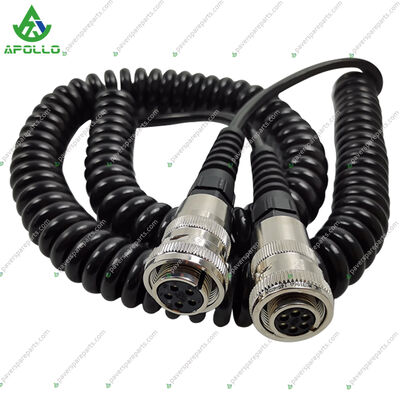 APOLLO HA90C Cable 1M Spiral Cable HA90C Level Sensor Cable for Asphalt Paver