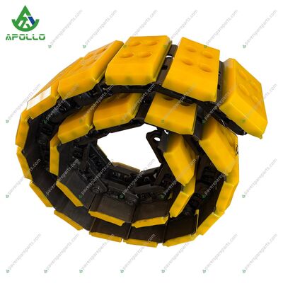 APOLLO 108756 Wear-Resistant Polyurethane Track Pad Kit with Easy Installation and Vibration Absorption for W1900/W1500 Milling Machines