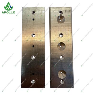 APOLLO 89540237 High-Grade Brass Slider with Four-Hole Mounting for Enhanced Wear Resistance in Paving Machines