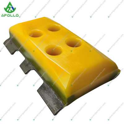 APOLLO Polyurethane Material Poly Track Pad and Track Chain Kit for W1900 W2000DC W195 Milling Machines with Durable Construction and Easy Installation