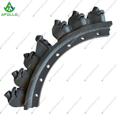 APOLLO Milling Drum Segment 162378 Left AP3D22 Holder Quarter Segment For WR2500S Cold Recycling Milling Machine