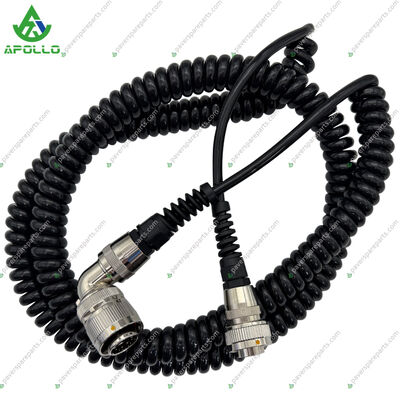 APOLLO 360-6702 Cable 1.5M Spiral Cable to Connect Ultrasonic Sensor for Asphalt Paver AF655F