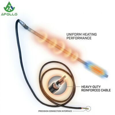 APOLLO VDT-V78 VDT-V88 Electric Heating Rod Screed Plate Side for Asphalt Paver Parts