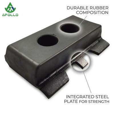 Apollo BF225C 309950077 Durable Rubber Track Pad Long Service Life Asphalt Paver Track Shoe