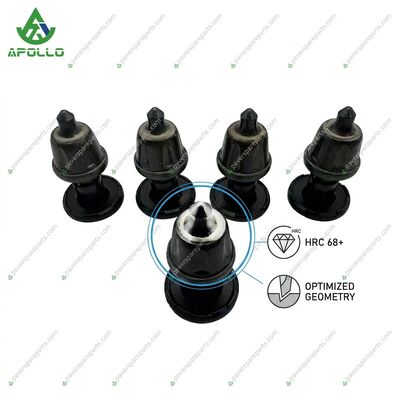 Apollo Milling Pick A6/20 Road Milling Bits 7mm Gasket Strengthened Milling Teeth for Road Milling Machines