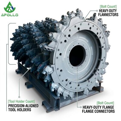 APOLLO 2285592 FB2400 WR240 Milling Drum for Road Asphalt Milling Machine