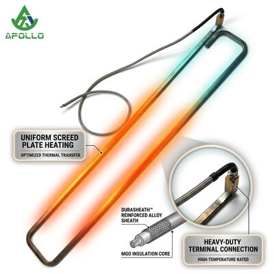 APOLLO 2035986 2562911 Replacement Screed Heating Rod for AB500-2 AB500-3 Asphalt Paver