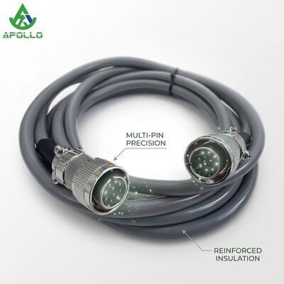 APOLLO 130245 4M Power Cord 10-pin 10-hole for W2200CR Main Console Asphalt Paver