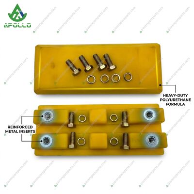 APOLLO Poly Track Pad Screw Holes 2411112 Track Shoe Poly Track Pads for Road Milling Machines