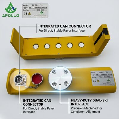 APOLLO 12808143 Upgrade Dual-Ski Ultrasonic Sensor CAN Bus Leveling System For S1800 S1900 S2100 Paver Parts