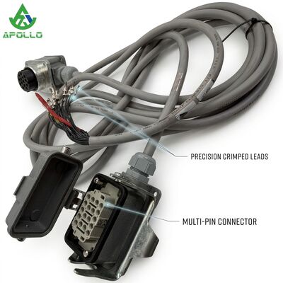 APOLLO 2480135 Screed Connecting Cable Plug Harness Assembly for S1800-3i Asphalt Paver Spare Parts