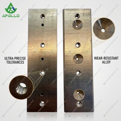 APOLLO Paver Brass Sliding Block 89540237 Wear Resistant Block for BF800C Asphalt Paver Screed
