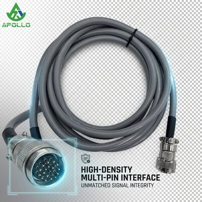 APOLLO 130245 Power Cable 4M 10-Pin Console Cord for W2200CR Asphalt Paver